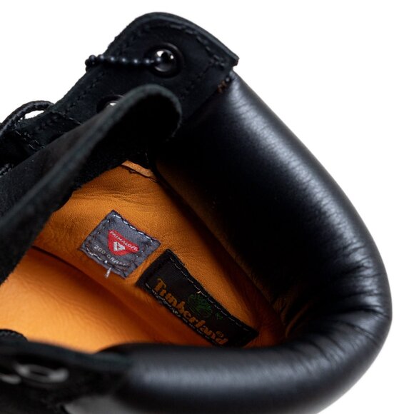 Timberland Premium 6-Inch Waterproof Boot Black Nubuck Leather NEW - Picture 11 of 13
